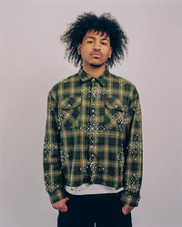 Pearl Logo Flannel (Moss)