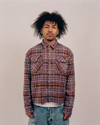 Pearl Logo Flannel (Purple)
