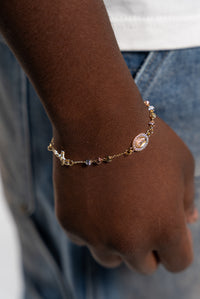 Tri Color Bracelet + Necklace Bundle