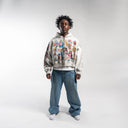 "Risen King" Cropped Zip (Grey)