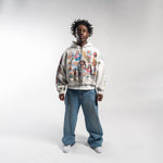 "Risen King" Cropped Zip (Grey)