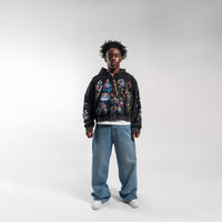 Risen King Cropped Zip (Black)