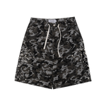 Camo Pearl Cargo Shorts (Black)