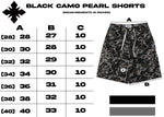 Camo Pearl Cargo Shorts (Black)
