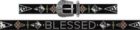 "Blessed" Studded Belt