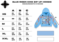 Risen King Cropped Zip (Blue)