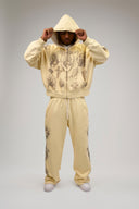 "Tatted Believer" Zip Up (Cream)