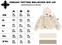 "Tatted Believer" Zip Up (Cream)