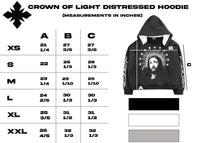 "Crown of Light" Distressed Hoodie