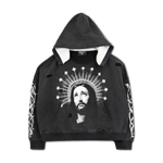 "Crown of Light" Distressed Hoodie