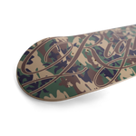Camo Script Skateboard