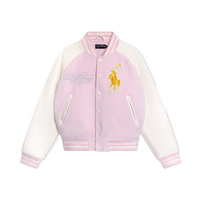 "Righteous Thru Faith" Varsity Jacket (Pink)