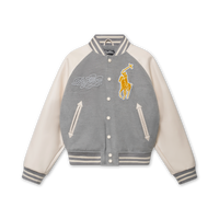 "Righteous Thru Faith" Varsity Jacket (Grey)