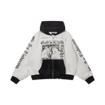 "God's Child" Zip-Up (White/Black)