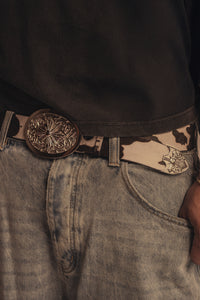 "Heaven's Seal" Cowhide Leather Belt