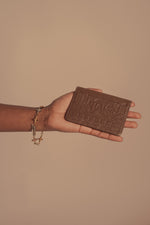 "Last Supper" Lambskin Cardholder (Brown)
