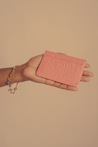 "Last Supper" Lambskin Cardholder (Pink)