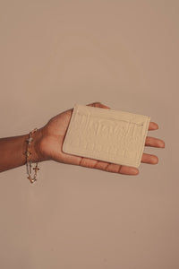 "Last Supper" Lambskin Cardholder (Off White)