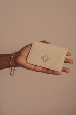 "Last Supper" Lambskin Cardholder (Off White)