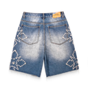 Pearl Distressed Denim Shorts