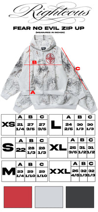 "Fear No Evil" Zip Up