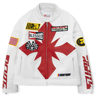 "Victory Lap" Racing Jacket (White)