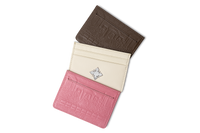 "Last Supper" Lambskin Cardholder (Brown)