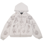 "Tatted Believer" Zip Up (Grey)