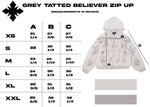 "Tatted Believer" Zip Up (Grey)
