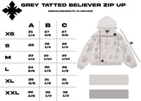 "Tatted Believer" Zip Up (Grey)