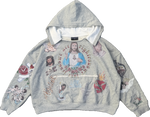 "God's Favorite" Colored Distressed Hoodie