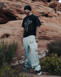 "3:16" Distressed Sweats