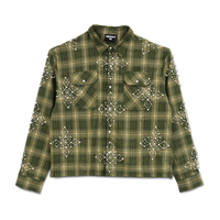 Pearl Logo Flannel (Moss)