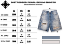 Pearl Distressed Denim Shorts