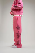 "Tatted Believer" Sweatpants (Pink)