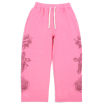 "Tatted Believer" Sweatpants (Pink)