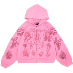 "Tatted Believer" Zip Up (Pink)