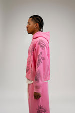 "Tatted Believer" Zip Up (Pink)