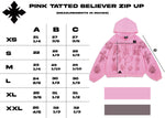"Tatted Believer" Zip Up (Pink)