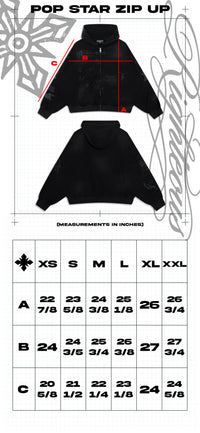 "Pop Star" Zip Up