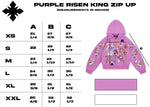 "Risen King" Cropped Zip (Purple)
