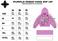 "Risen King" Cropped Zip (Purple)