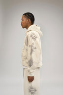 "Tatted Believer" Zip Up (Cream)