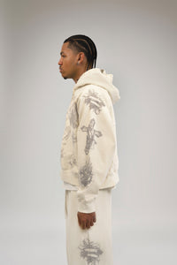 "Tatted Believer" Zip Up (Cream)