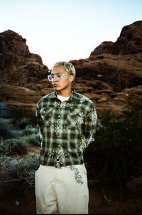 Pearl Logo Flannel (Moss)