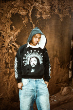 "Crown of Light" Distressed Hoodie