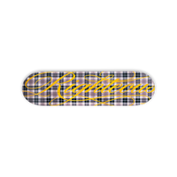 Plaid Script Skateboard